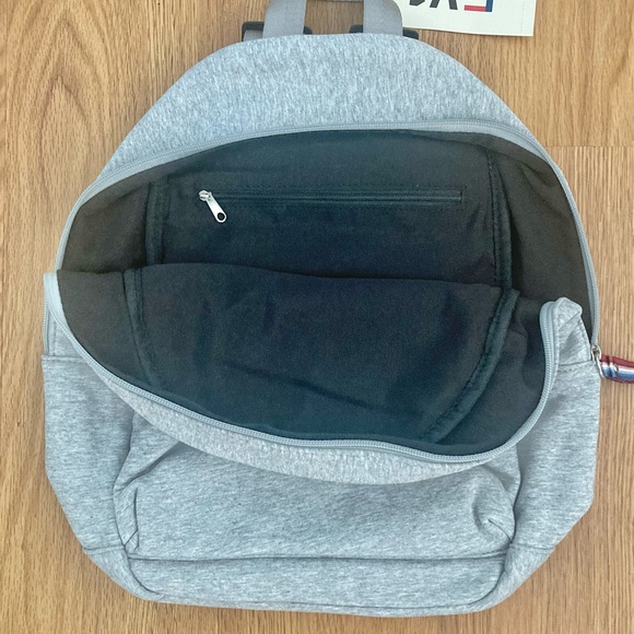 EV1 Gray Backpack with Red, White & Blue Stripe Accent - Picture 5 of 9